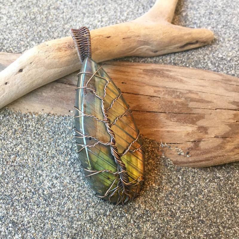Labradoritanhänger - Antik Kupfer Labradoritanhänger - Antik Kupfer von LundgreenDesigns