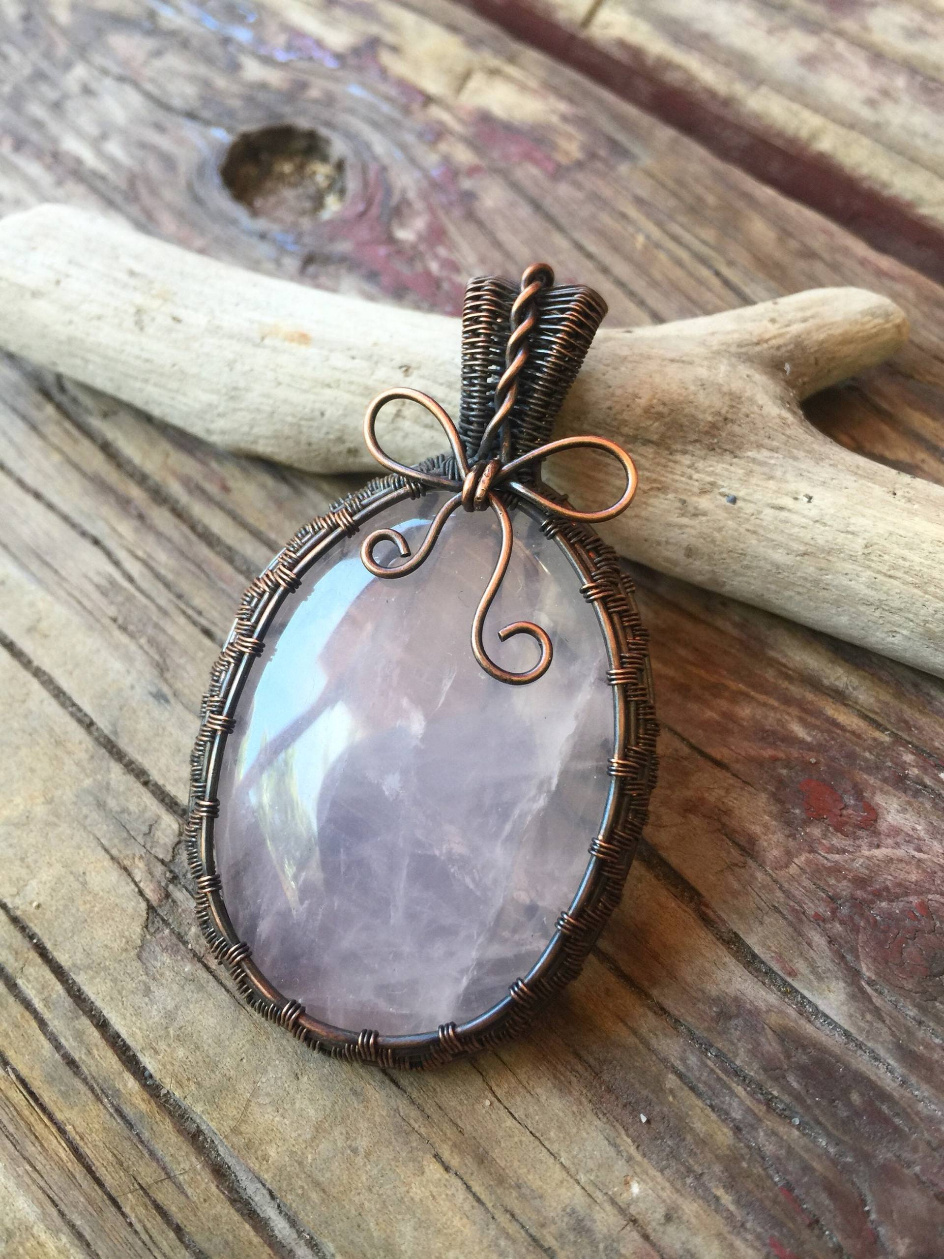 Rosenquarz - Antikes Kupfer von LundgreenDesigns