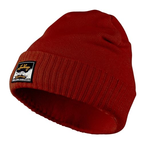 Lundhags Damen Herren Unisex Mütze Skimütze Strickmütze Hat Knak Beanie, Farbe:Rot, Größe:One Size, Artikel:-251 Mellow red von Lundhags