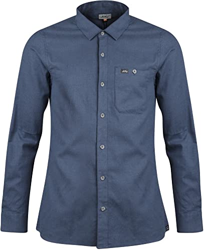 Lundhags Ekren Solid LS Shirt, L, mid Blue von Lundhags