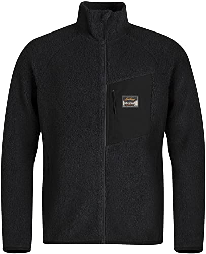 Lundhags Flok Wool Pile Jacke Herren schwarz von Lundhags