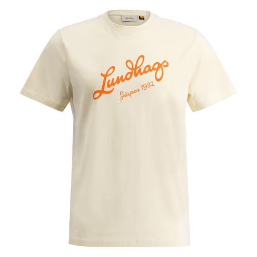 Lundhags Herren Kurzarmshirt Sportshirt Trainingsshirt Järpen Logo T-Shirt M, Farbe:Creme, Artikel:-00300 Chalk White, Größe:XL Lundhags Herren Kurzarmshirt Sportshirt Trainingsshirt Järpen Logo T-Shirt M, Farbe:Creme, Artikel:-00300 Chalk White, Größe:XL von Lundhags