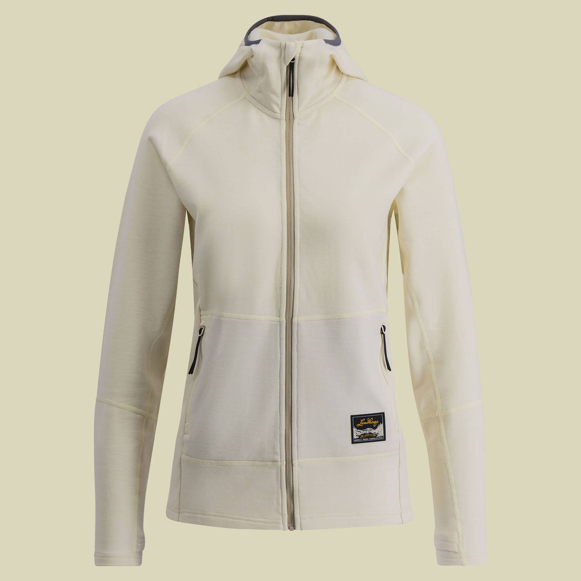 Tived Merino Hoodie Women Größe L  Farbe chalk white von Lundhags