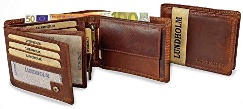Lundholm Herren Leder Geldbörse mit RFID-Schutz Echtleder Geldbeutel Portemonnaie Geldbeutel für Männer I Brieftasche Wallet Sundsvall (12, Cognac) Lundholm Herren Leder Geldbörse mit RFID-Schutz Echtleder Geldbeutel Portemonnaie Geldbeutel für Männer I Brieftasche Wallet Sundsvall (12, Cognac) von Lundholm