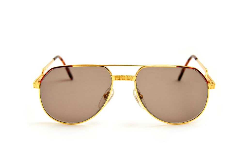 021 C2 Gold Vintage Sonnenbrille Aviator 24 Kt Vergoldet Designer Unisex Sonnenbrillen 021 C2 Gold Vintage Sonnenbrille Aviator 24 Kt Vergoldet Designer Unisex Sonnenbrillen von LunettesWorld