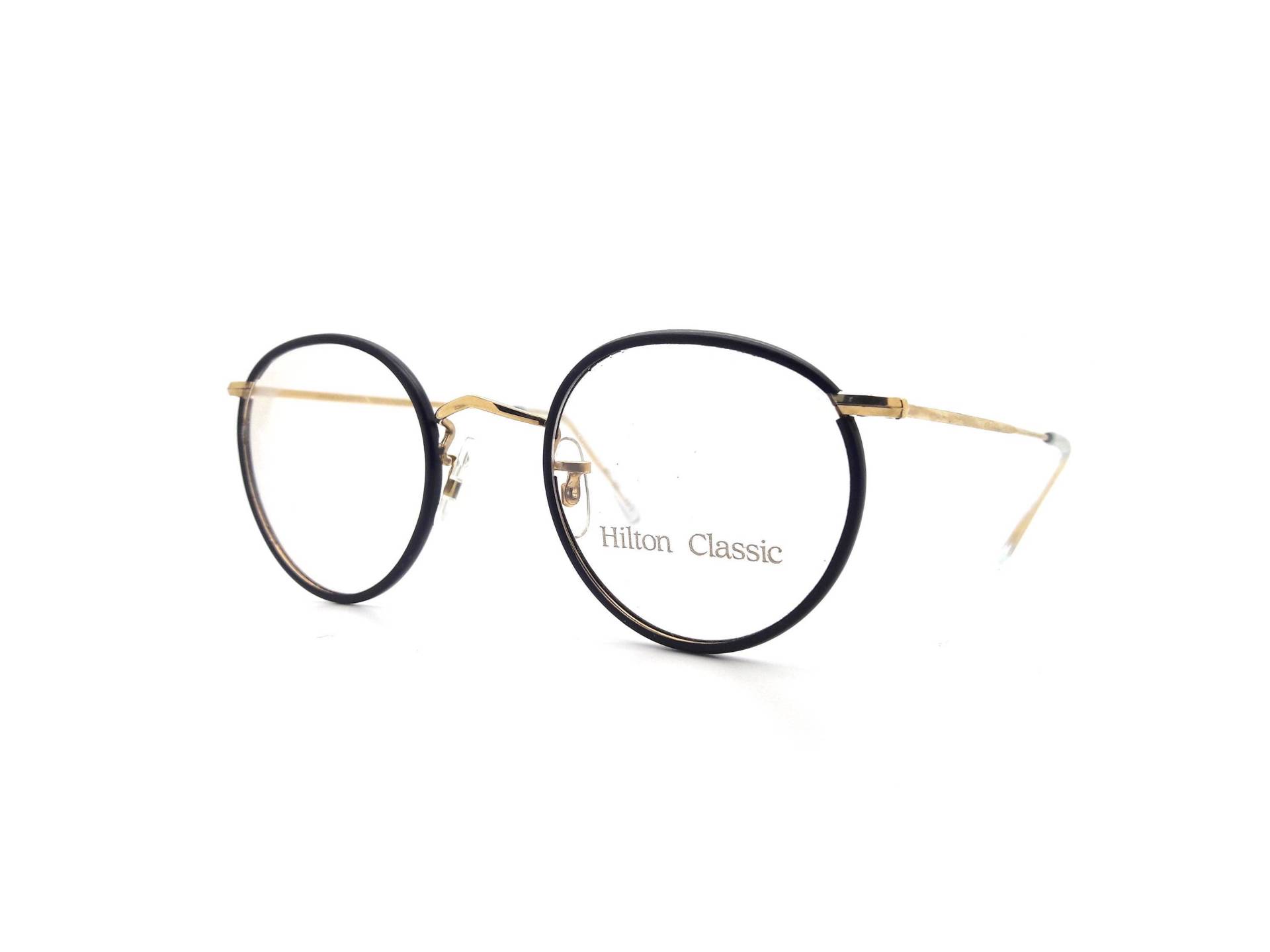 "Hilton Classic 1 Panto Schwarz Gold "Vintage 14K" Brille/Optik Brillengestell Sonnenbrille 47 Mm." "Hilton Classic 1 Panto Schwarz Gold "Vintage 14K" Brille/Optik Brillengestell Sonnenbrille 47 Mm." von LunettesWorld