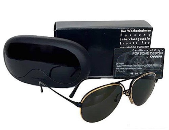 Porschevintage Porsche Design 5657 Schwarz/Gold 90 Occhiali Sunglasses Lunettes Gafas Rx Able Porschevintage Porsche Design 5657 Schwarz/Gold 90 Occhiali Sunglasses Lunettes Gafas Rx Able von LunettesWorld