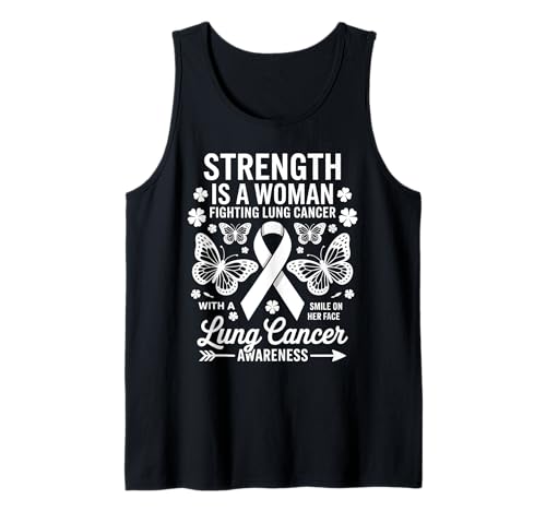 Lungenkrebs Bewusstsein Frauen Schmetterling Lungenkrebs Kämpfer Tank Top Lungenkrebs Bewusstsein Frauen Schmetterling Lungenkrebs Kämpfer Tank Top von Lung Cancer Awareness Month For Women Apparel