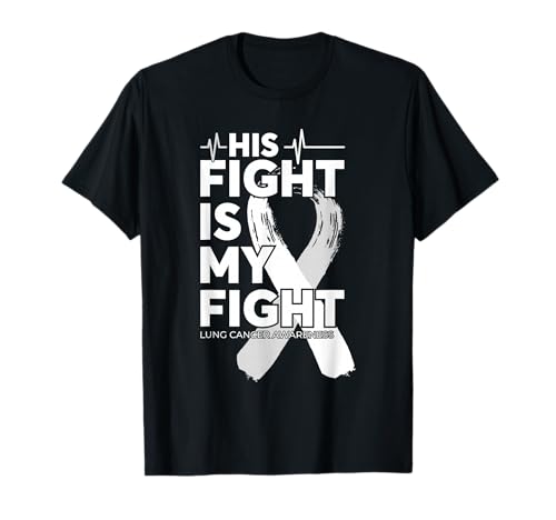 Lungenkrebsbewusstsein weißes Band Männer T-Shirt Lungenkrebsbewusstsein weißes Band Männer T-Shirt von Lung Cancer Support Fighter Graphic Tees