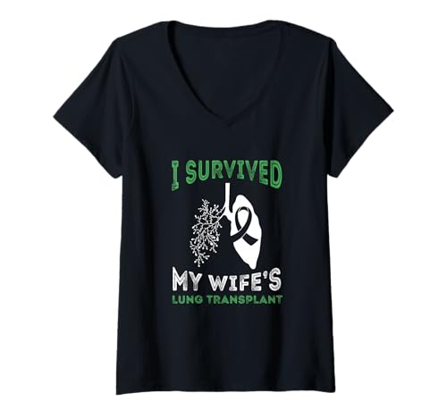 Damen Lungentransplantation Ich Habe den Organempfänger meiner Lunge überlebt T-Shirt mit V-Ausschnitt Damen Lungentransplantation Ich Habe den Organempfänger meiner Lunge überlebt T-Shirt mit V-Ausschnitt von Lung Organ Transplant Surgery Awareness