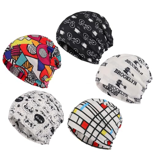 Lunukopi Slouchy Beanie Mütze - Sommermütze Damen & Herren Dünne Mütze Damen（5PC） von Lunukopi