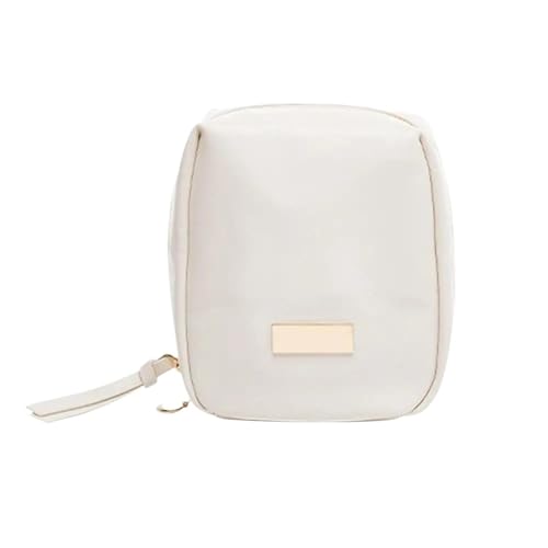 Kosmetiktasche Damen Kosmetik-Aufbewahrungstasche, Reise-Kulturbeutel, Make-up-Tasche, große Kapazität, Kosmetiktasche, tragbare Tasche, multifunktionale Damen-Handtasche(White) von LuoAXINN