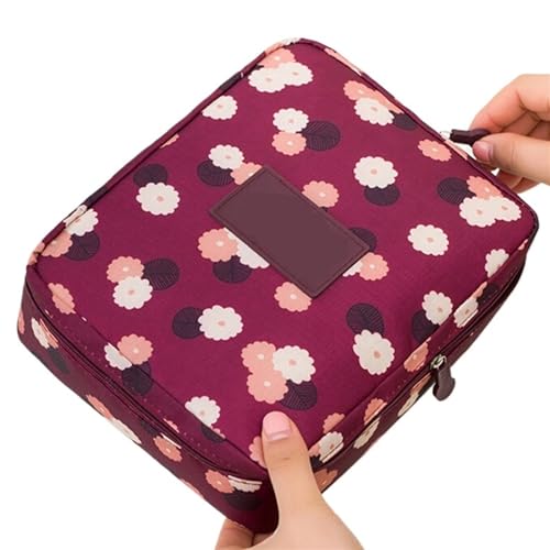 Kosmetiktasche Damen Kosmetiktasche Make-Up Organizer Fällen Tragbare Outdoor Mädchen Frauen wasserdichte Weibliche Lagerung Make-Up Fällen Aufbewahrungstasche(D) von LuoAXINN