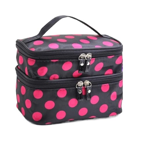 Kosmetiktasche Damen Make-up-Tasche, Kosmetiktasche, Make-up-Tasche, große Kapazität, doppelter Reißverschluss, Damen-Badetasche, Reise-Toilettenartikel-Organizer, wasserdichte Aufbewahrung(Black Rose Kosmetiktasche Damen Make-up-Tasche, Kosmetiktasche, Make-up-Tasche, große Kapazität, doppelter Reißverschluss, Damen-Badetasche, Reise-Toilettenartikel-Organizer, wasserdichte Aufbewahrung(Black Rose von LuoAXINN