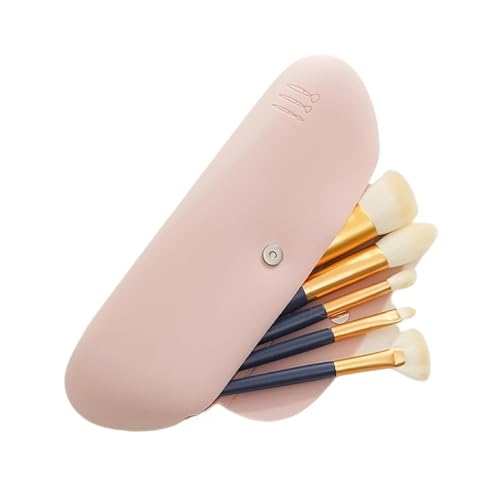 Kosmetiktasche Damen Make-up Tasche PU Leder Tragbare Reise Waschen Kosmetik Tasche Toilettenartikel Organizer Weibliche Lagerung Handheld Box Große-kapazität(Cosmetic Brush Bag) von LuoAXINN