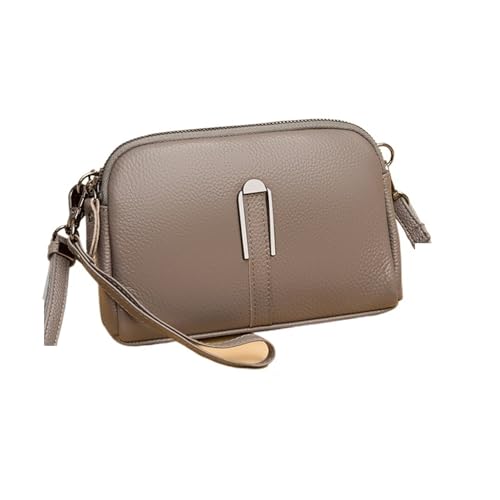LuoAXINN Tasche Damen Umhängetaschen for Frau Mama weiblich einfarbig Clutch Telefon Schulter Messenger Bag für Reisen und Einkaufen(Gray) von LuoAXINN