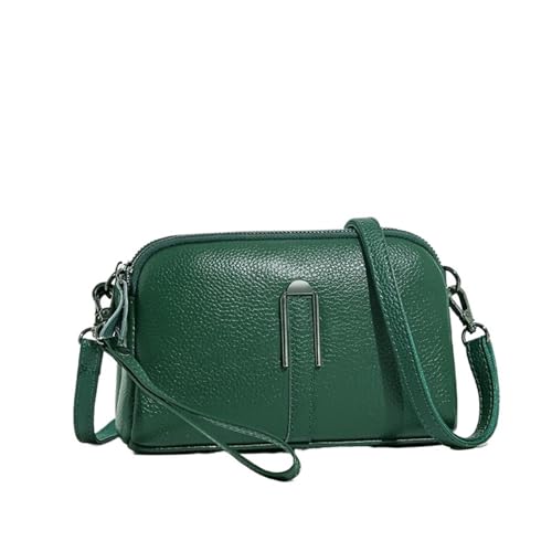 LuoAXINN Tasche Damen Umhängetaschen for Frau Mama weiblich einfarbig Clutch Telefon Schulter Messenger Bag für Reisen und Einkaufen(Green) von LuoAXINN