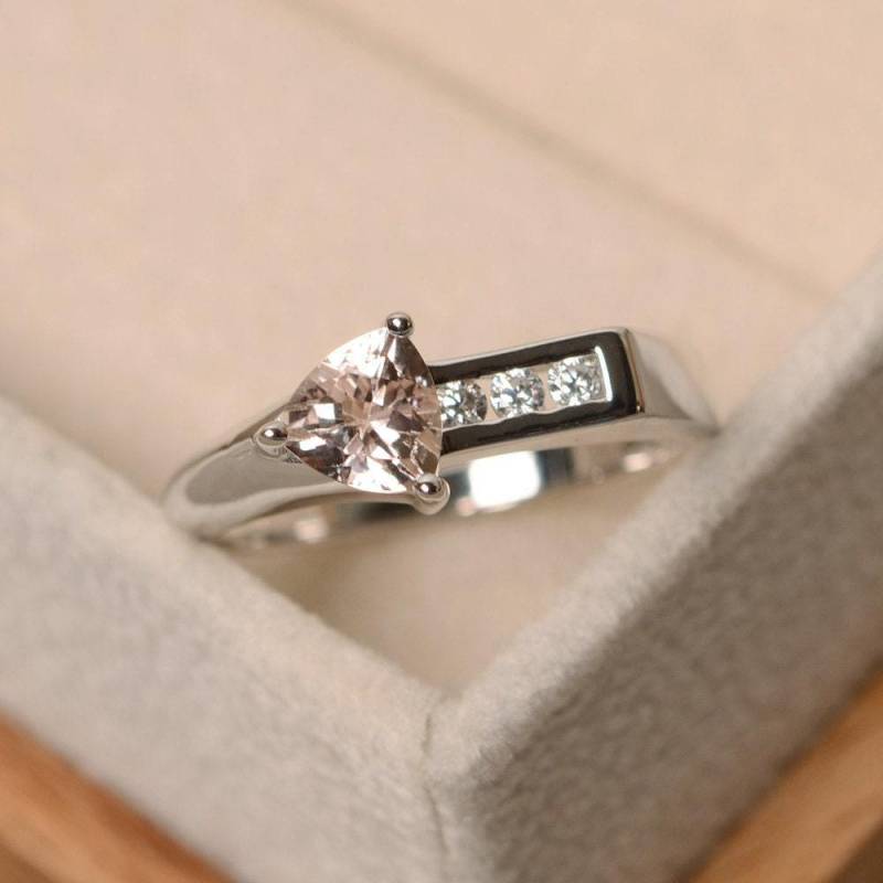 Morganit Ring, Rosa Morganit, Pfeil Silber Morganit Ring, Rosa Morganit, Pfeil Silber von LuoJewelry