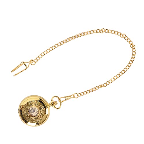 Luocute Mechanische Taschenuhr Hand Luminous Pocketwatch Vintage Skeleton Steampunck Taschenuhr für Männer Taschenuhr mit Kette von Luocute