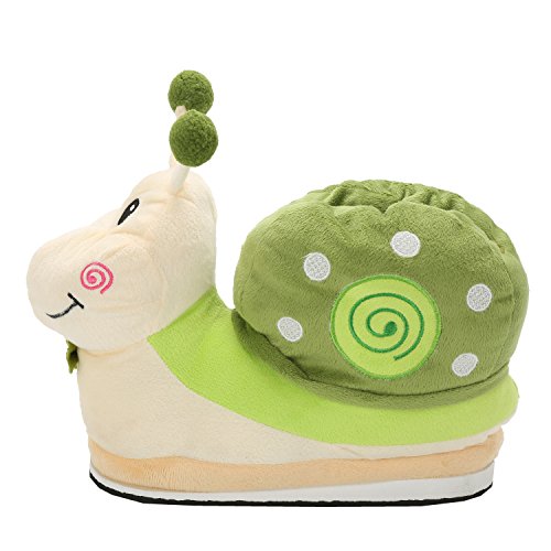 Luojida Damen Plüsch Pantoffeln Kostüm Schnecke Hausschuhe Tierhausschuhe Gr. 35-40 von Luojida