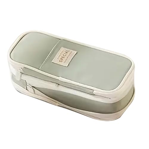 Luojuny Federmäppchen für Schule und Büro, robuster Reißverschluss, mehrere Fächer, Organizer für Schreibwaren Grün Luojuny Federmäppchen für Schule und Büro, robuster Reißverschluss, mehrere Fächer, Organizer für Schreibwaren Grün von Luojuny