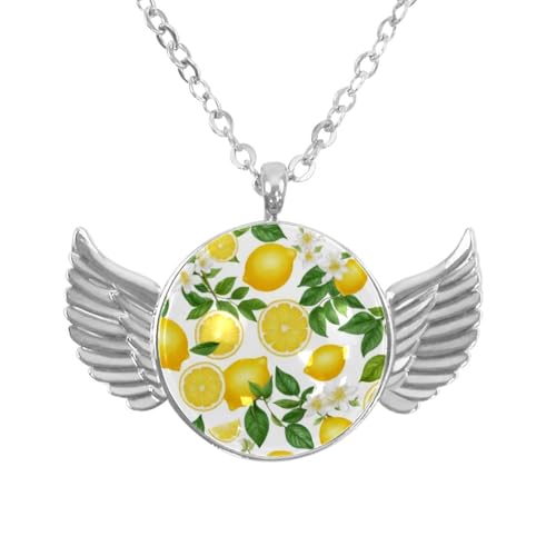 Luoweisi Engelsflügel-Halskette mit Dinosauriern, Aluminiumlegierung, Schmuck, Geschenke für Männer und Frauen, Einheitsgröße, Aluminiumlegierung, Kein Edelstein von Luoweisi