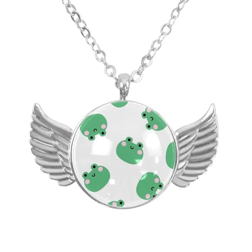 Luoweisi Engelsflügel-Halskette mit Dinosauriern, Zinklegierung, Schmuck, Geschenke für Männer und Frauen, Einheitsgröße, Aluminiumlegierung, Kein Edelstein von Luoweisi