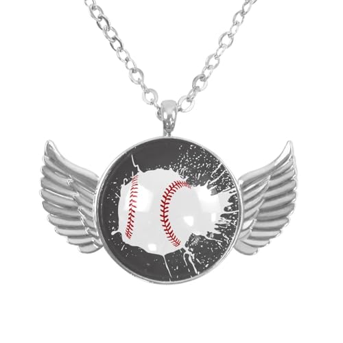 Luoweisi Engelsflügel-Halskette mit Flamingo, Weihnachten, Zinklegierung, Schmuck, Geschenke für Männer und Frauen, Einheitsgröße, Aluminiumlegierung, Kein Edelstein von Luoweisi