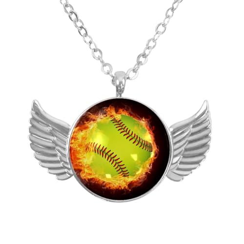 Luoweisi Engelsflügel-Halskette mit Flamingo, Weihnachten, Zinklegierung, Schmuck, Geschenke für Männer und Frauen, Einheitsgröße, Aluminiumlegierung, Kein Edelstein von Luoweisi