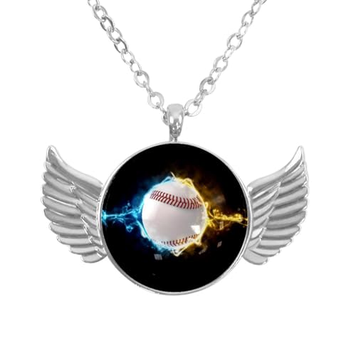 Luoweisi Engelsflügel-Halskette mit Flamingo, Weihnachten, Zinklegierung, Schmuck, Geschenke für Männer und Frauen, Einheitsgröße, Aluminiumlegierung, Kein Edelstein von Luoweisi