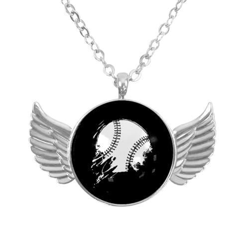 Luoweisi Engelsflügel-Halskette mit Flamingo, Weihnachten, Zinklegierung, Schmuck, Geschenke für Männer und Frauen, Einheitsgröße, Aluminiumlegierung, Kein Edelstein von Luoweisi