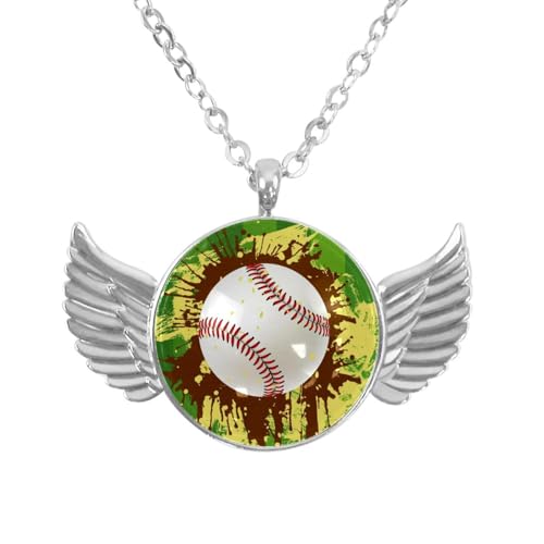 Luoweisi Engelsflügel-Halskette mit Flamingo, Weihnachten, Zinklegierung, Schmuck, Geschenke für Männer und Frauen, Einheitsgröße, Aluminiumlegierung, Kein Edelstein von Luoweisi