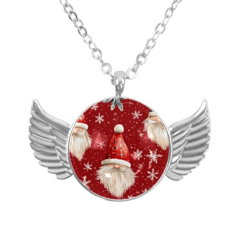 Luoweisi Engelsflügel-Halskette mit Igeln, Weihnachten, Aluminiumlegierung, Schmuck, Geschenke für Männer und Frauen, Einheitsgröße, Aluminiumlegierung, Kein Edelstein von Luoweisi