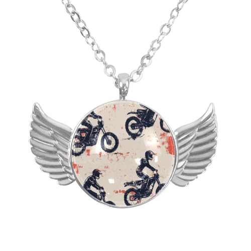 Luoweisi Engelsflügel-Halskette mit Motocross-Grunge, Aluminiumlegierung, Schmuck, Geschenke für Männer und Frauen, Einheitsgröße, Aluminiumlegierung, Kein Edelstein Luoweisi Engelsflügel-Halskette mit Motocross-Grunge, Aluminiumlegierung, Schmuck, Geschenke für Männer und Frauen, Einheitsgröße, Aluminiumlegierung, Kein Edelstein von Luoweisi