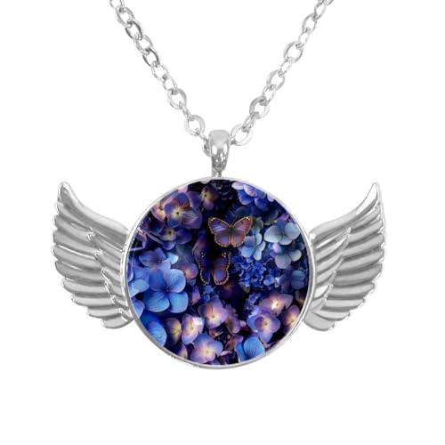 Luoweisi Engelsflügel-Halskette mit Ozeanhai, Zinklegierung, Schmuck, Geschenke für Männer und Frauen, Einheitsgröße, Aluminiumlegierung, Kein Edelstein von Luoweisi