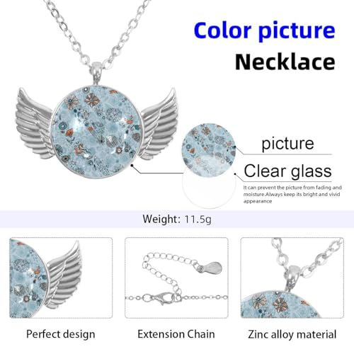 Luoweisi Engelsflügel-Halskette mit Palmen-Grunge, Zinklegierung, Schmuck, Geschenke für Männer und Frauen, Einheitsgröße, Aluminiumlegierung, Kein Edelstein Luoweisi Engelsflügel-Halskette mit Palmen-Grunge, Zinklegierung, Schmuck, Geschenke für Männer und Frauen, Einheitsgröße, Aluminiumlegierung, Kein Edelstein von Luoweisi