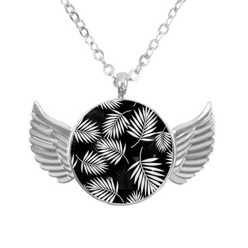 Luoweisi Engelsflügel-Halskette mit Palmen-Grunge, Zinklegierung, Schmuck, Geschenke für Männer und Frauen, Einheitsgröße, Aluminiumlegierung, Kein Edelstein Luoweisi Engelsflügel-Halskette mit Palmen-Grunge, Zinklegierung, Schmuck, Geschenke für Männer und Frauen, Einheitsgröße, Aluminiumlegierung, Kein Edelstein von Luoweisi