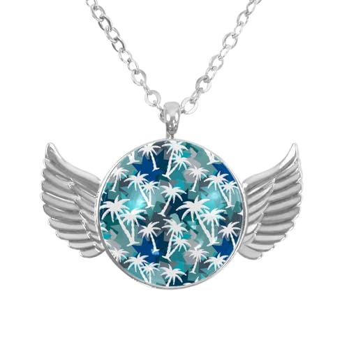 Luoweisi Engelsflügel-Halskette mit Palmen-Grunge, Zinklegierung, Schmuck, Geschenke für Männer und Frauen, Einheitsgröße, Aluminiumlegierung, Kein Edelstein Luoweisi Engelsflügel-Halskette mit Palmen-Grunge, Zinklegierung, Schmuck, Geschenke für Männer und Frauen, Einheitsgröße, Aluminiumlegierung, Kein Edelstein von Luoweisi