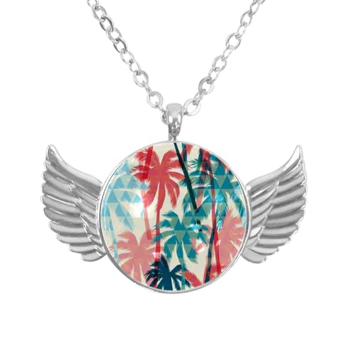 Luoweisi Engelsflügel-Halskette mit Palmen-Grunge, Zinklegierung, Schmuck, Geschenke für Männer und Frauen, Einheitsgröße, Aluminiumlegierung, Kein Edelstein Luoweisi Engelsflügel-Halskette mit Palmen-Grunge, Zinklegierung, Schmuck, Geschenke für Männer und Frauen, Einheitsgröße, Aluminiumlegierung, Kein Edelstein von Luoweisi