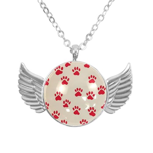Luoweisi Engelsflügel-Halskette mit Weihnachts-Schneemann, Aluminiumlegierung, Schmuck, Geschenke für Männer und Frauen, Einheitsgröße, Aluminiumlegierung, Kein Edelstein von Luoweisi