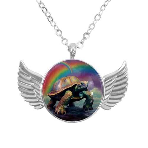 Luoweisi Engelsflügel-Halskette mit buntem Schildkröten-Grunge, Zinklegierung, Schmuck, Geschenke für Männer und Frauen, Einheitsgröße, Aluminiumlegierung, Kein Edelstein Luoweisi Engelsflügel-Halskette mit buntem Schildkröten-Grunge, Zinklegierung, Schmuck, Geschenke für Männer und Frauen, Einheitsgröße, Aluminiumlegierung, Kein Edelstein von Luoweisi