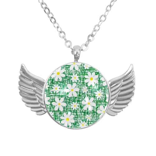 Luoweisi Engelsflügel-Halskette mit süßem Corgi-Hund, Zinklegierung, Schmuck, Geschenke für Männer und Frauen, Einheitsgröße, Aluminiumlegierung, Kein Edelstein von Luoweisi