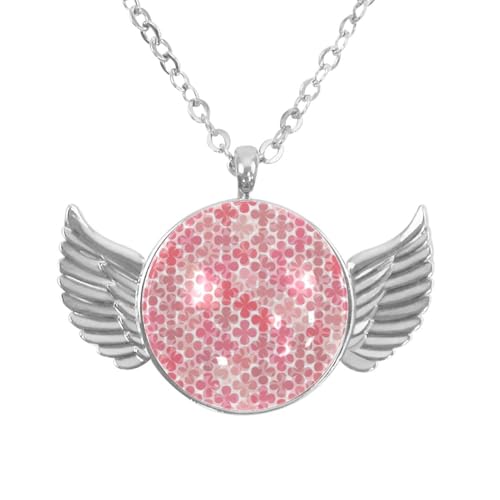 Luoweisi Engelsflügel-Halskette mit süßem Dinosaurier, Zinklegierung, Schmuck, Geschenke für Männer und Frauen, Einheitsgröße, Aluminiumlegierung, Kein Edelstein von Luoweisi