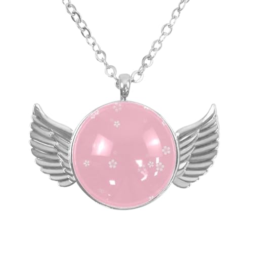 Luoweisi Engelsflügel-Halskette mit süßem Dinosaurier, Zinklegierung, Schmuck, Geschenke für Männer und Frauen, Einheitsgröße, Aluminiumlegierung, Kein Edelstein von Luoweisi