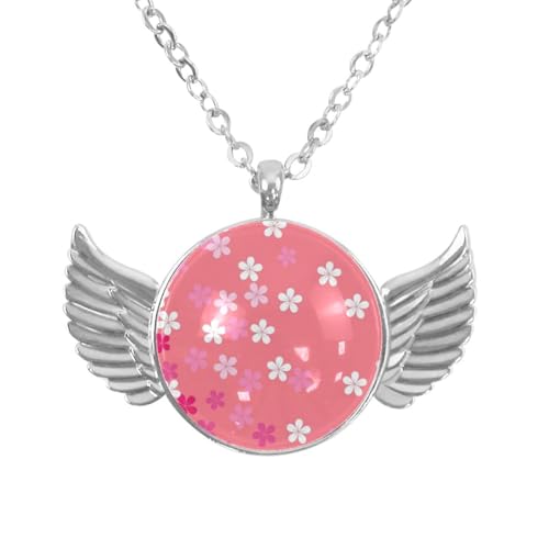 Luoweisi Engelsflügel-Halskette mit süßem Dinosaurier, Zinklegierung, Schmuck, Geschenke für Männer und Frauen, Einheitsgröße, Aluminiumlegierung, Kein Edelstein von Luoweisi