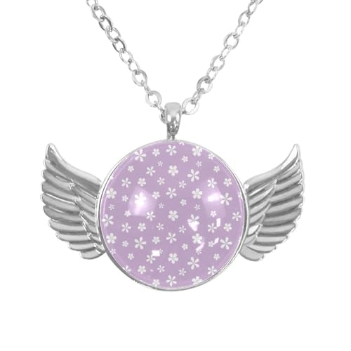 Luoweisi Engelsflügel-Halskette mit süßem Dinosaurier, Zinklegierung, Schmuck, Geschenke für Männer und Frauen, Einheitsgröße, Aluminiumlegierung, Kein Edelstein von Luoweisi