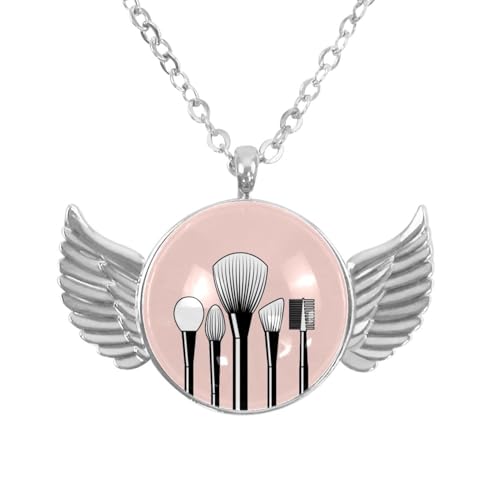 Luoweisi Engelsflügel-Halskette mit süßem Dinosaurier, Zinklegierung, Schmuck, Geschenke für Männer und Frauen, Einheitsgröße, Aluminiumlegierung, Kein Edelstein von Luoweisi