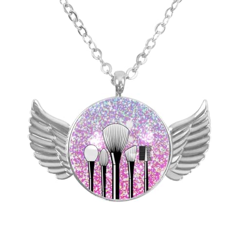 Luoweisi Engelsflügel-Halskette mit süßem Dinosaurier, Zinklegierung, Schmuck, Geschenke für Männer und Frauen, Einheitsgröße, Aluminiumlegierung, Kein Edelstein von Luoweisi