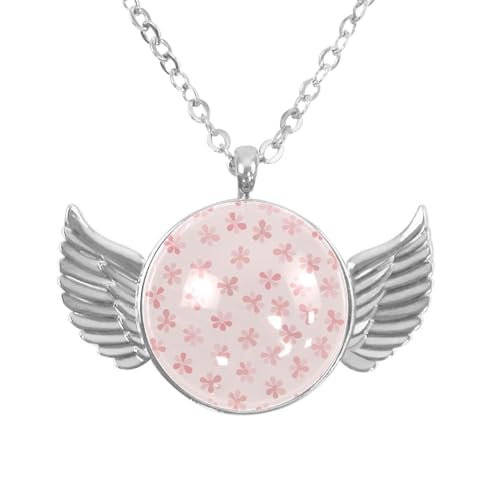 Luoweisi Engelsflügel-Halskette mit süßem Dinosaurier, Zinklegierung, Schmuck, Geschenke für Männer und Frauen, Einheitsgröße, Aluminiumlegierung, Kein Edelstein von Luoweisi