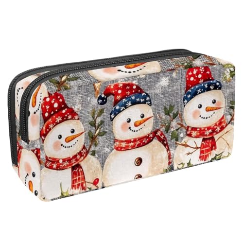 Luoweisi Federmäppchen, großes Fassungsvermögen, Stifteetui, Schreibwaren-Organizer, multifunktionales Federmäppchen für Bürobedarf, Aufbewahrung, Weihnachten, Hirsch, Vögel, Wald, Mehrfarbig 10, von Luoweisi